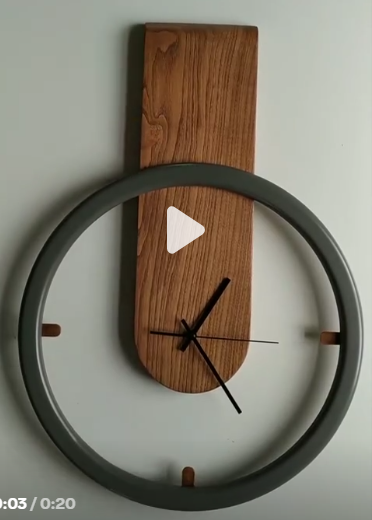 Modern Open Frame Wall Clock